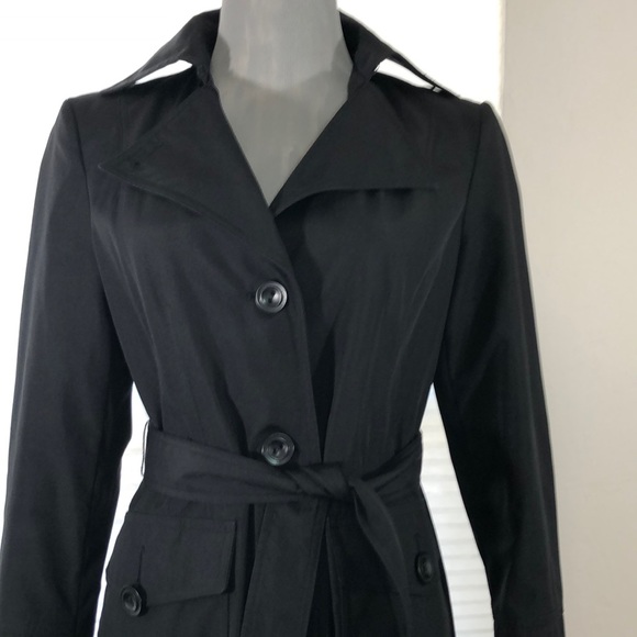 Calvin Klein XS trench rain coat in black - Picture 2 of 9